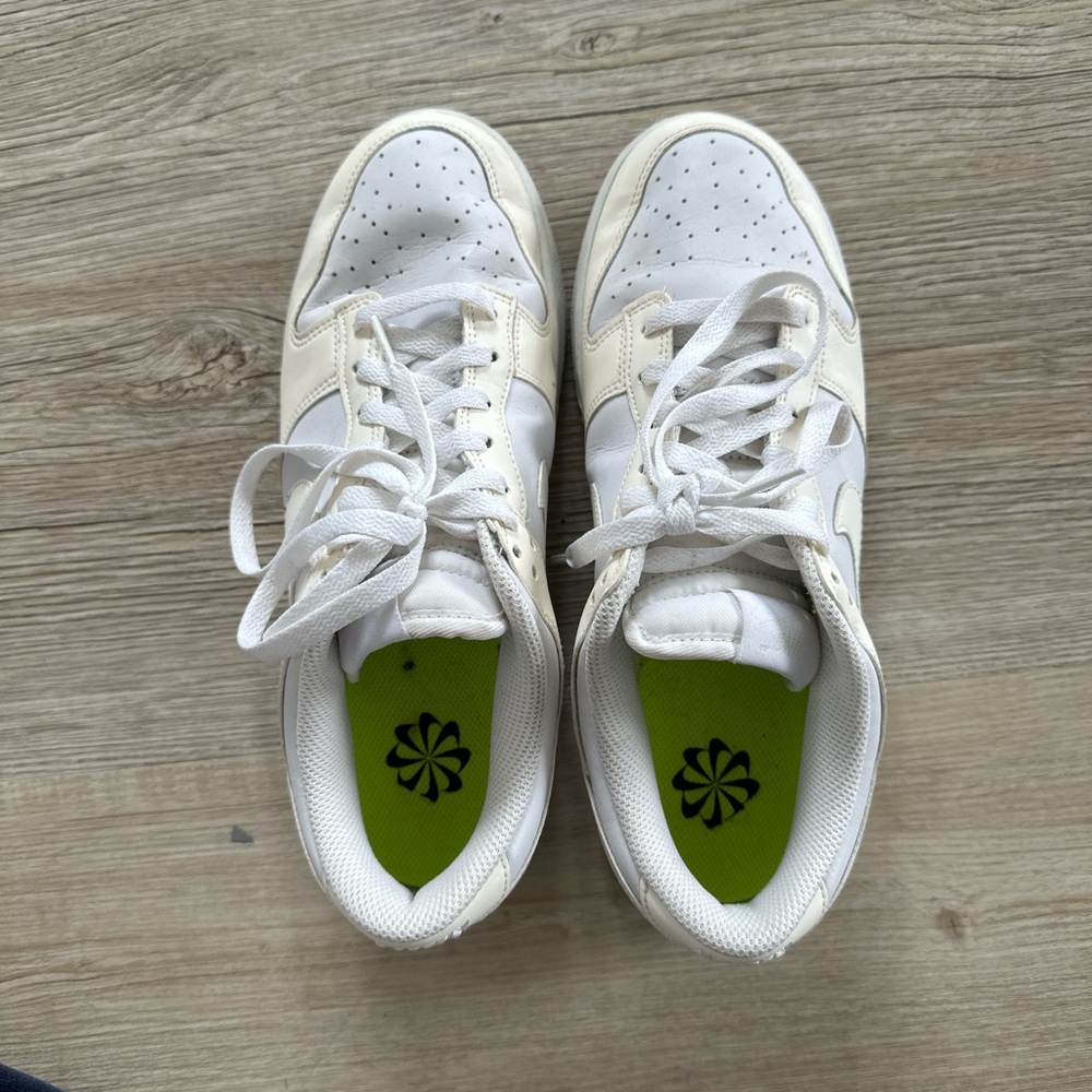 Nike Women's Dunks - White and Cream - Picture 4 of 5